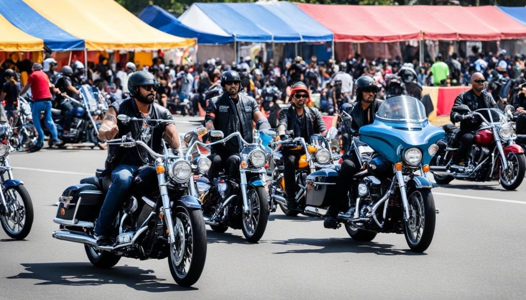 Motorcycle culture at Bikes Blues and BBQ Festival