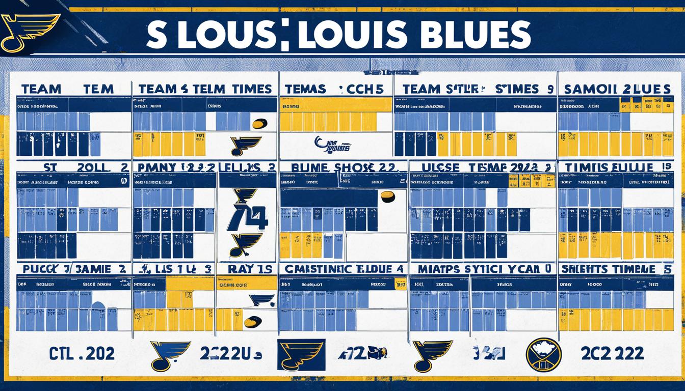 St. Louis Blues 2024 Game Dates & Times